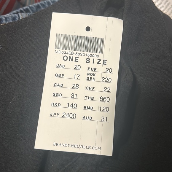 Brandy Melville black Lucia top - Picture 2 of 2